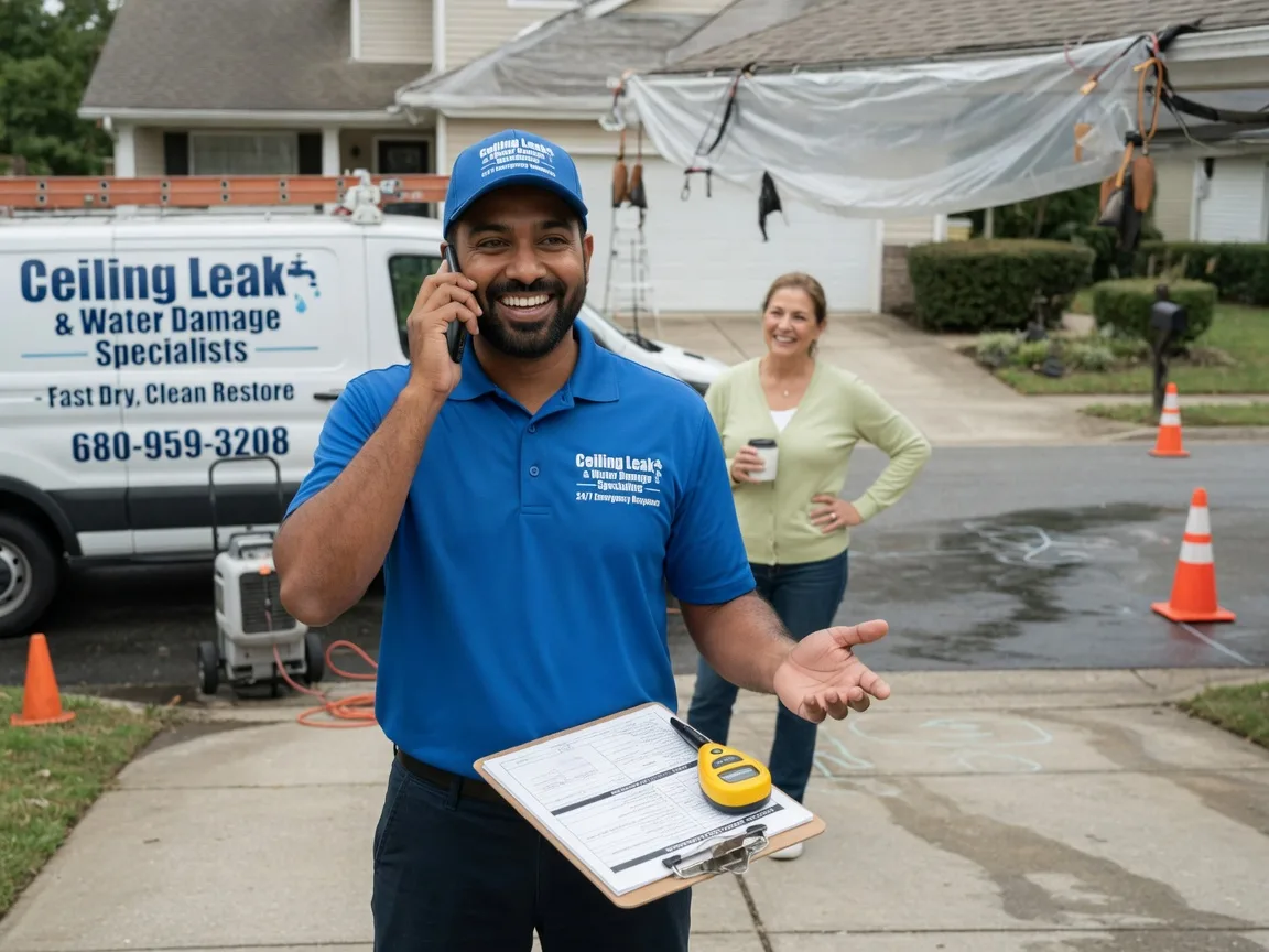 Ceiling Leak Cleanup Low Moor, IA FAQs